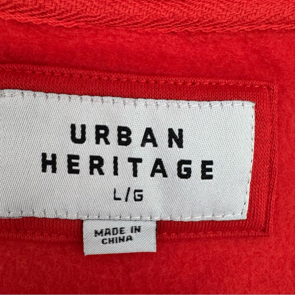 Urban Heritage LA Varsity Jacket Red White Snap Button Men’s L Large - Picture 6 of 7